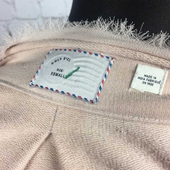 Anthropologie Postmark Sequin Beaded Pink Cardigan - Picture 6 of 7